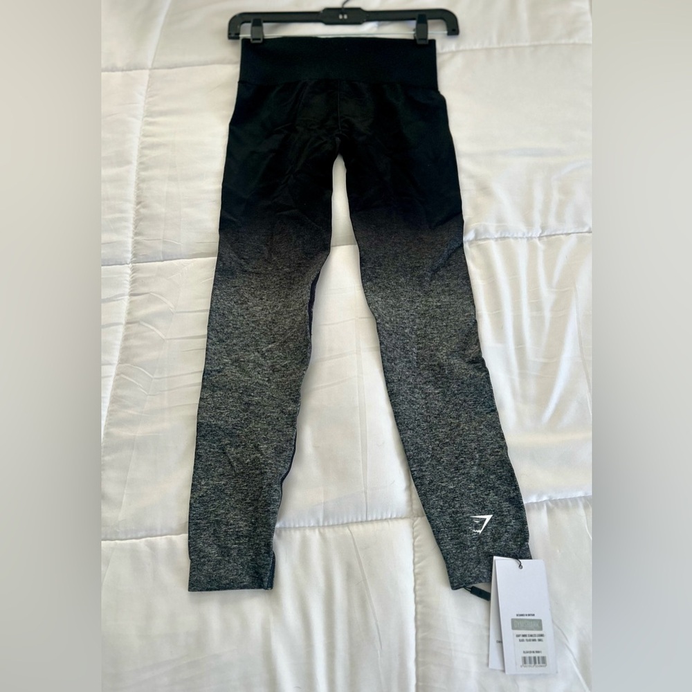 Gymshark Black and Gray Seamless Leggings